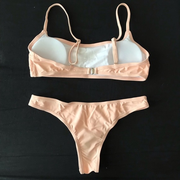 LAST ONE • Blush Pink Bandeau Cami Bikini Top - Picture 6 of 6